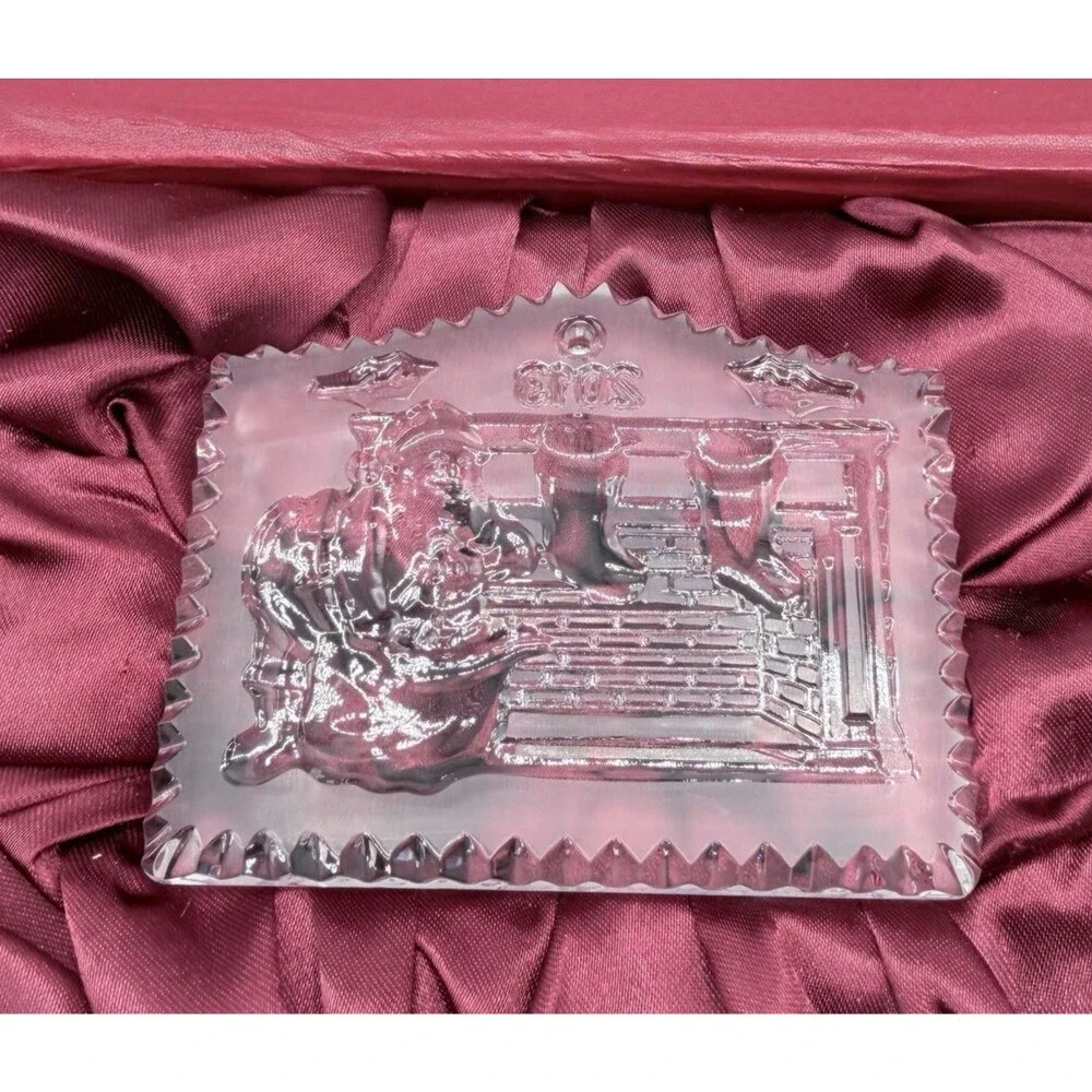 Waterford Crystal 2013 Twas the Night Christmas Santa Ornament 160060 *READ